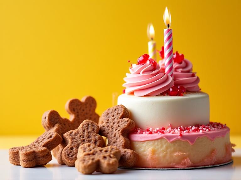 Pet-friendly dog treats and birthday cakes